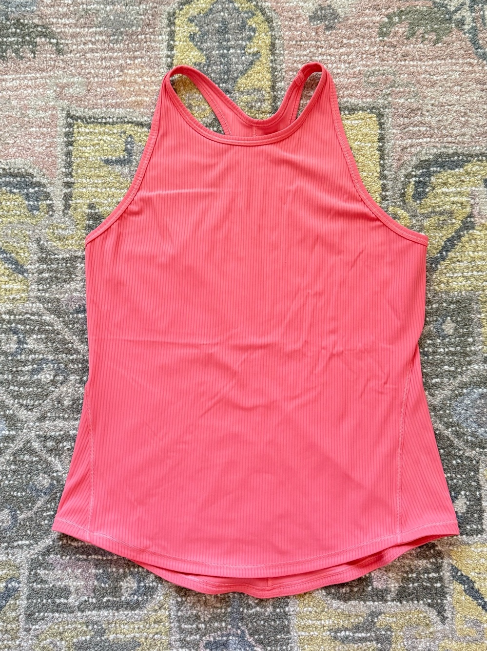 Lululemon Base Pace Coral High-Neck Tank